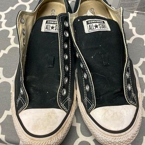 Unisex Black/White Chuck Taylor Converse Low Tops Men’s Sz-11 Women’s Sz.- 13